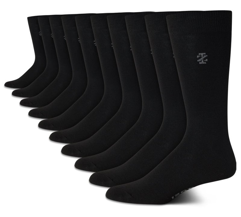 IZOD Menâ€™s Dress Socks - Lightweight Comfort Crew Sock (10 Pack) - Image 1